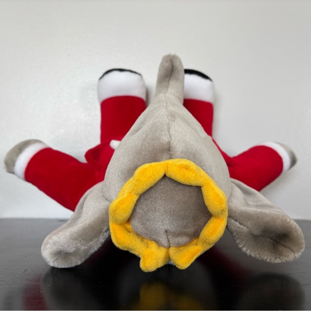 Vtg Gund Babar the Elephant Plush 1988 Macys 14” Stuffed Animal Red Suit Crown - Picture 5 of 10